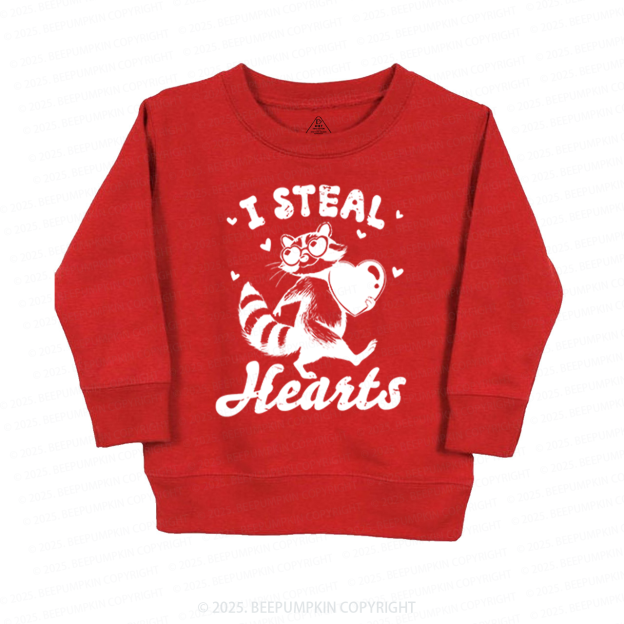 I Steal Hearts Valentine's Day Kid's Sweatshirt