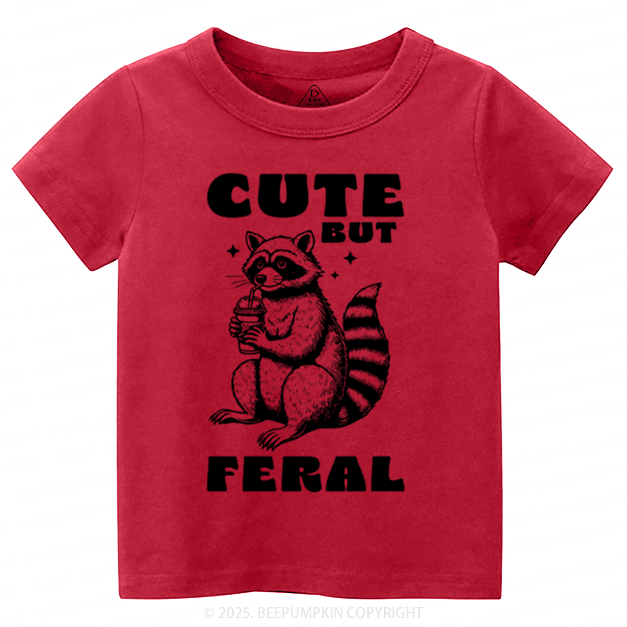 Cute But Feral Toddler&Kid's Tees Beepumpkin