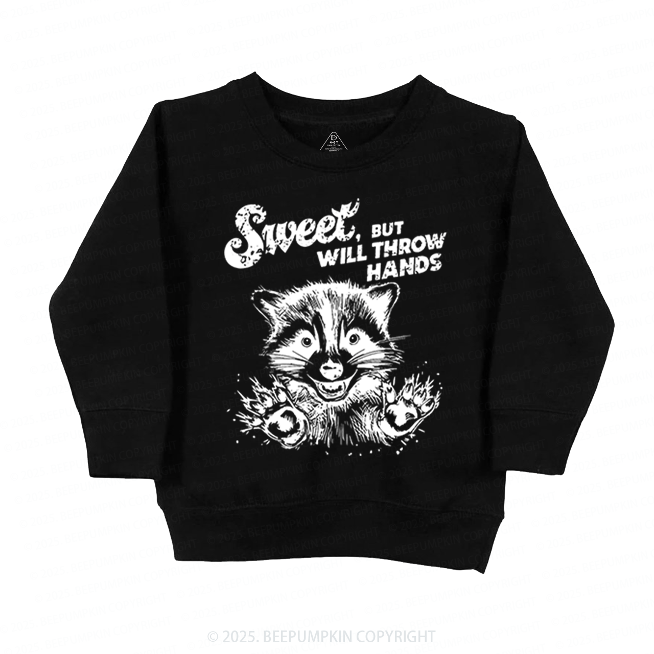 Sweet But Will Throw Hand Kid's Sweatshirt
