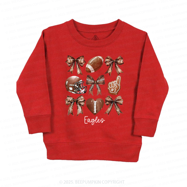 Personalized Kids Name Football Kid's Sweatshirt