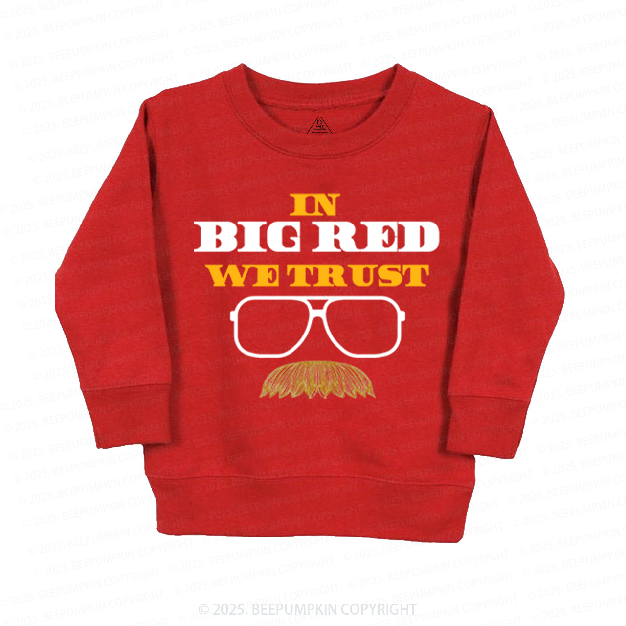 In Big Red We Trust Football Kid's Sweatshirt