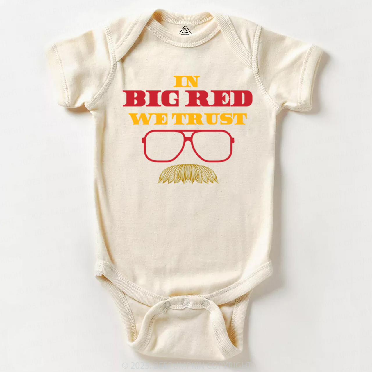 In Big Red We Trust Bodysuit Beepumpkin