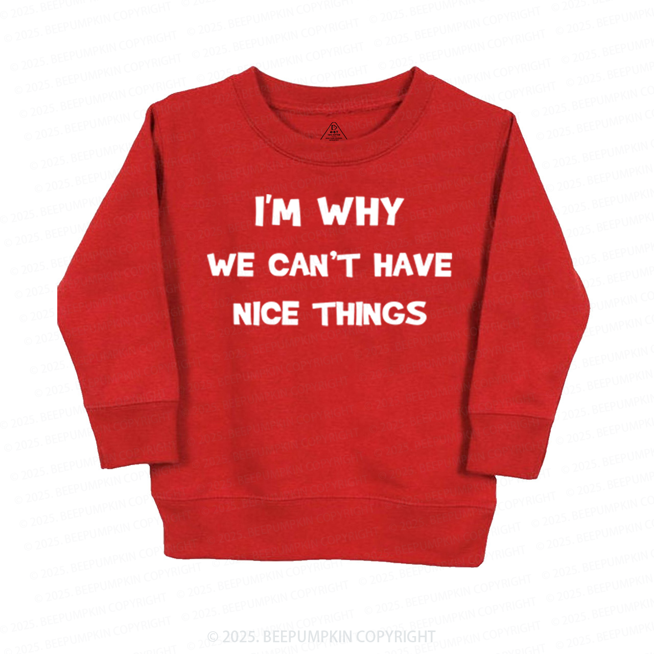 I'm Why We Can't Have Nice Things Kid's Sweatshirt