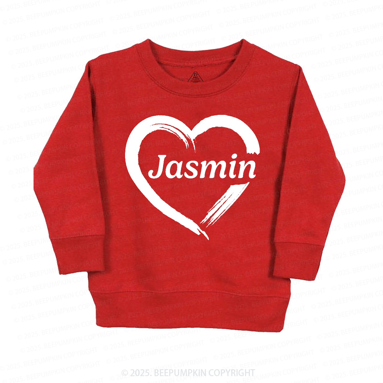 Personalized Name Valentine's Day Kid's Sweatshirt