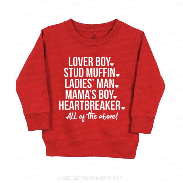 Boys Valentine's Day Kid's Sweatshirt