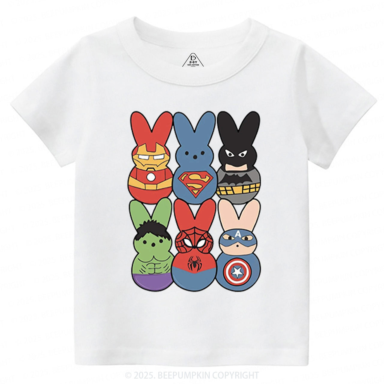 Heroes Easter Day Toddler&Kid's Tees Beepumpkin
