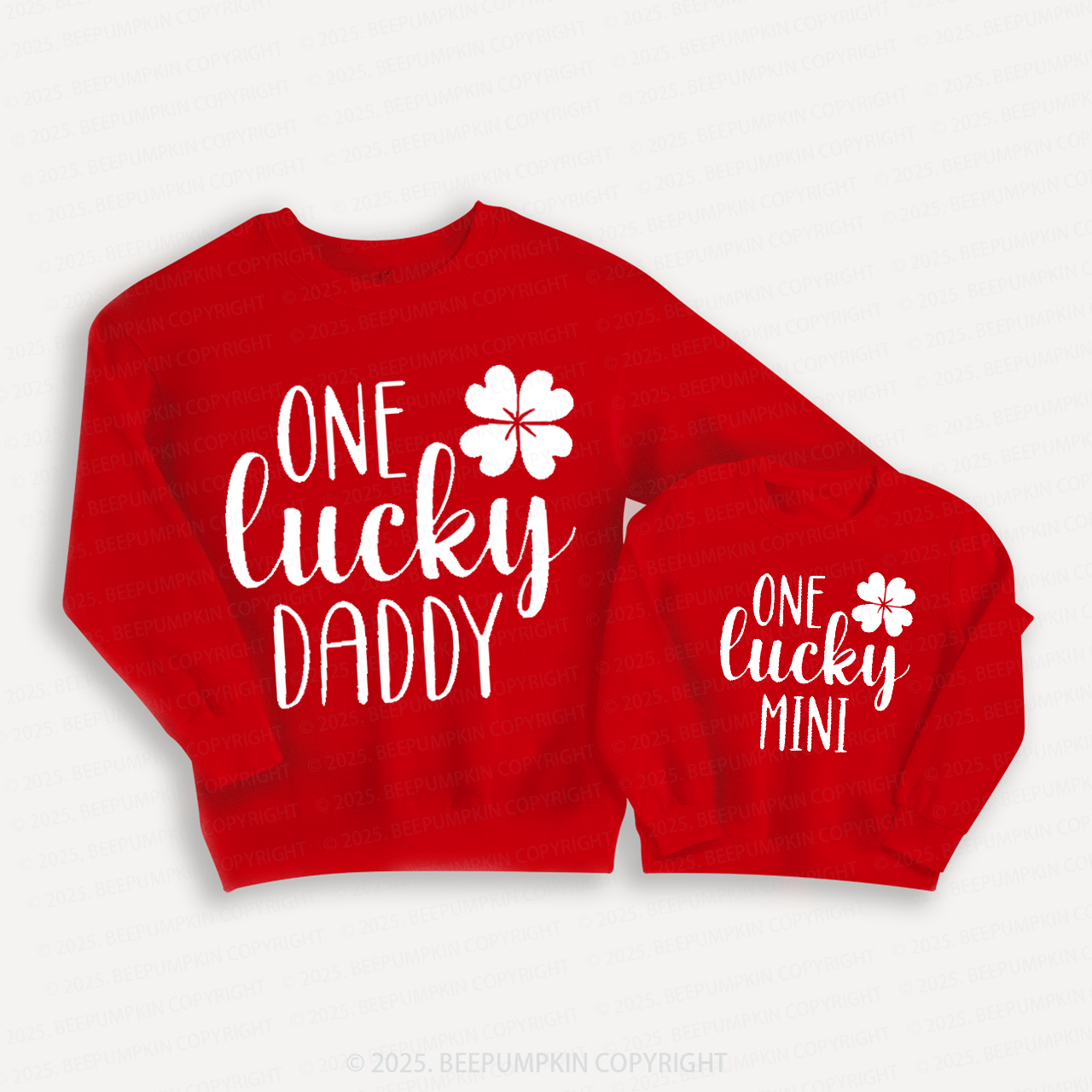 Personalized One Lucky St.Patricks Day Family Matching Sweatshirt2
