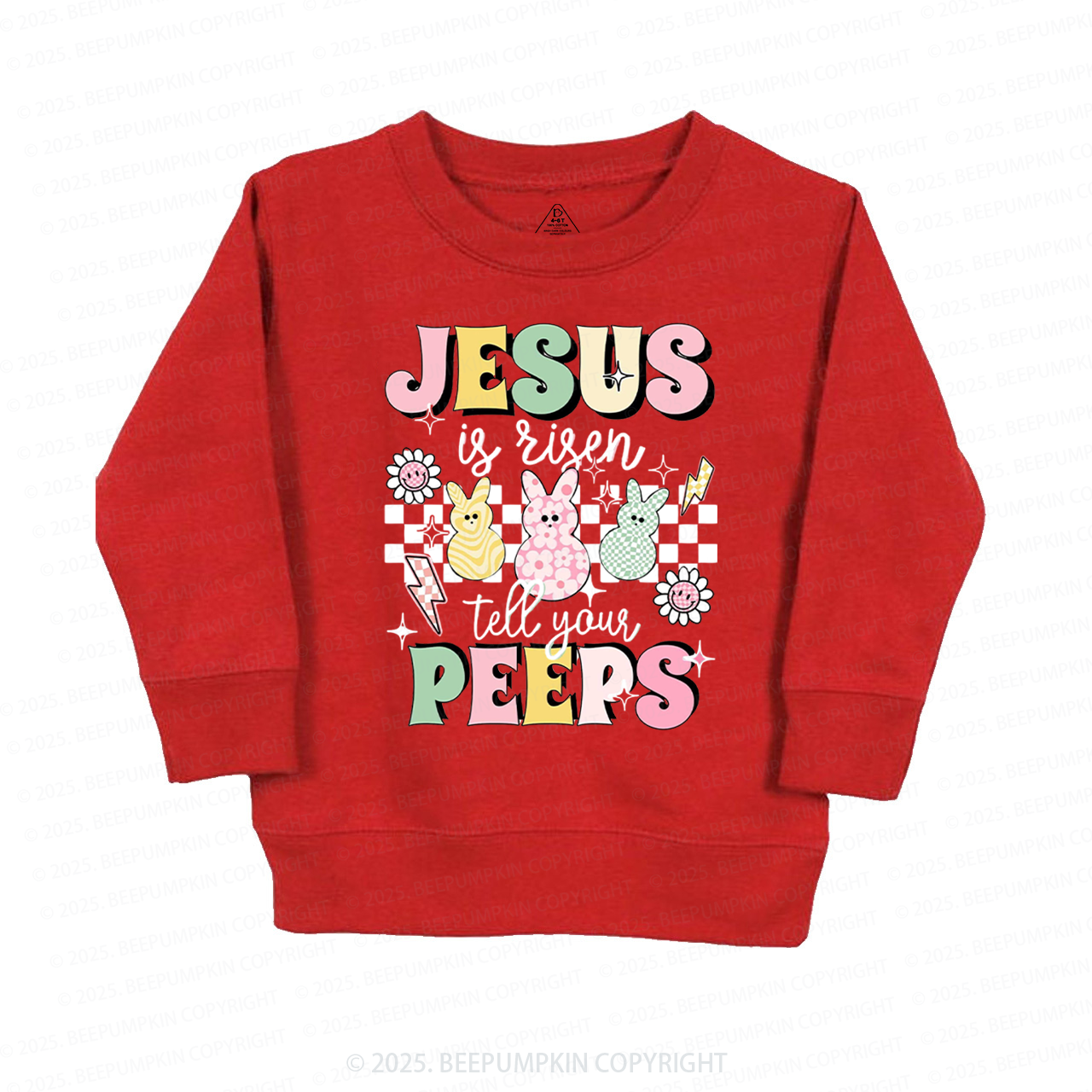 Jesus Is Risen Tell Your Peeps Easter Kid's Sweatshirt