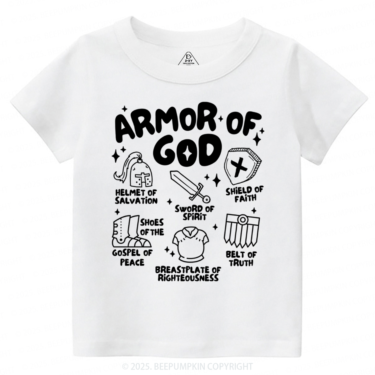Armor of God Toddler&Kid's Tees Beepumpkin