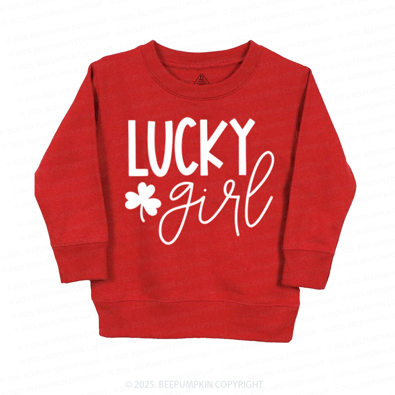 Personalized Lucky Boy And Girl St.Patricks Day Kid's Sweatshirt