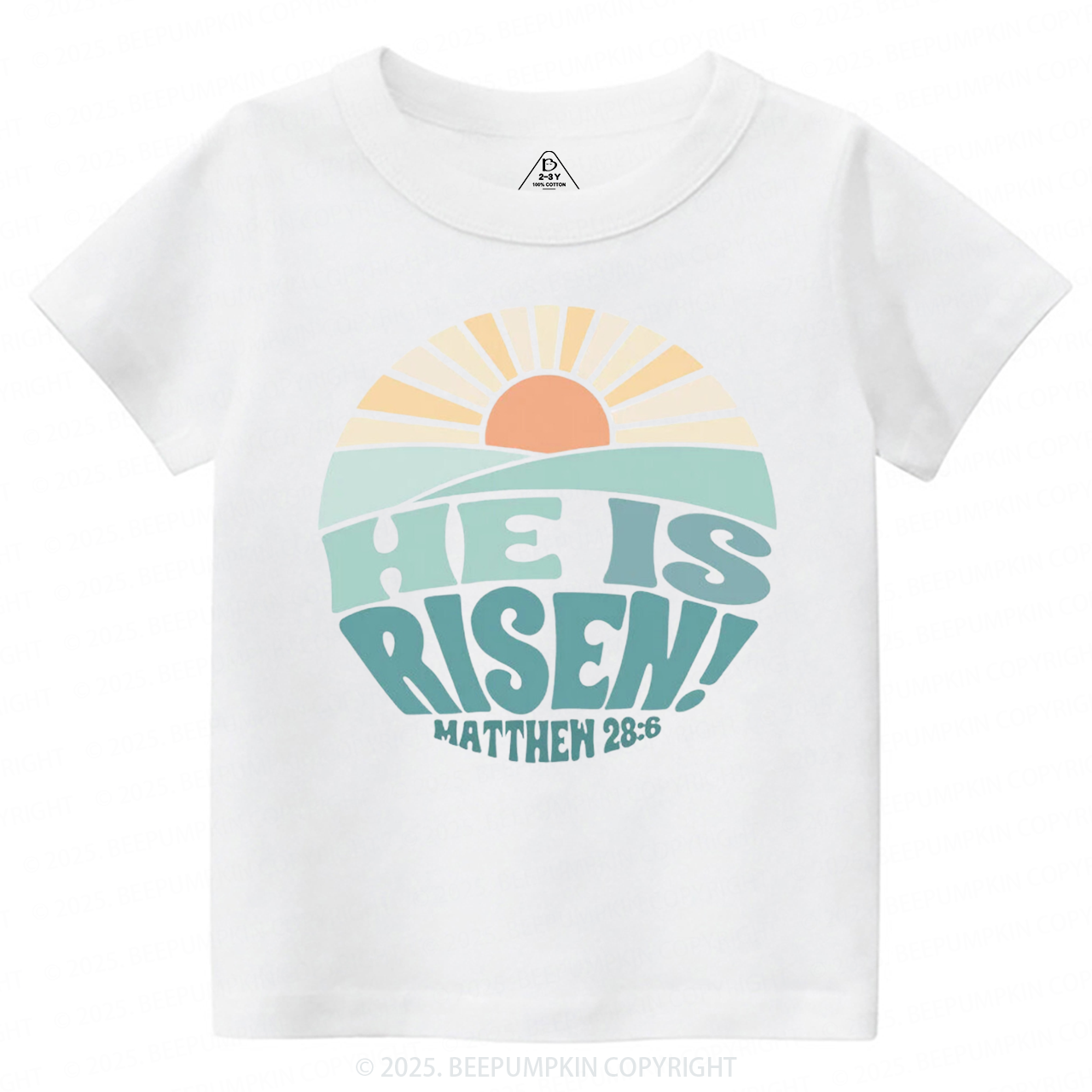 He is Risen Toddler&Kid's Tees Beepumpkin