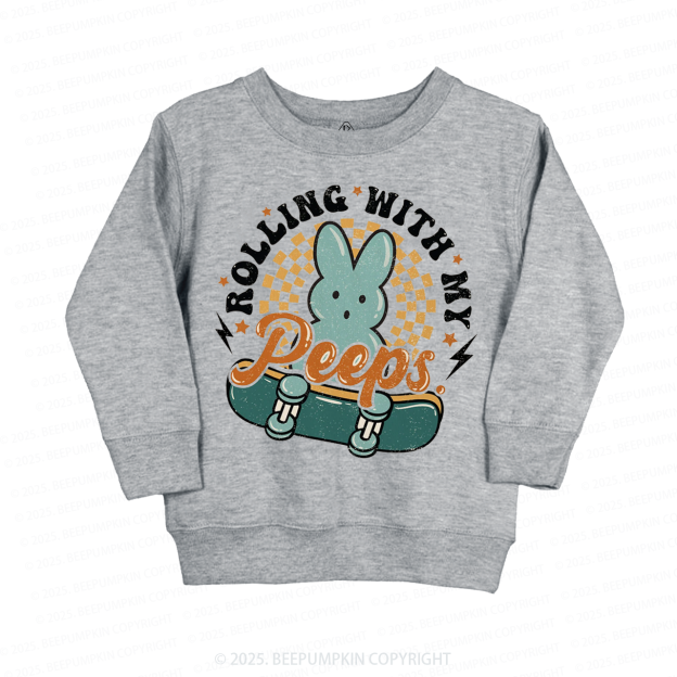Rolling With My Peeps Kid's Sweatshirt
