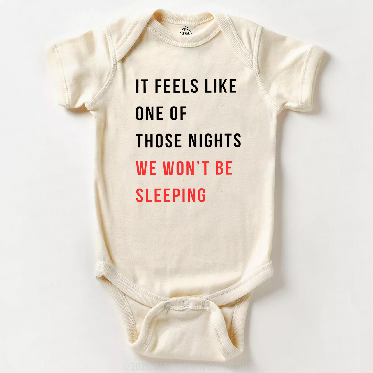 We Won't Be Sleeping Bodysuit Beepumpkin