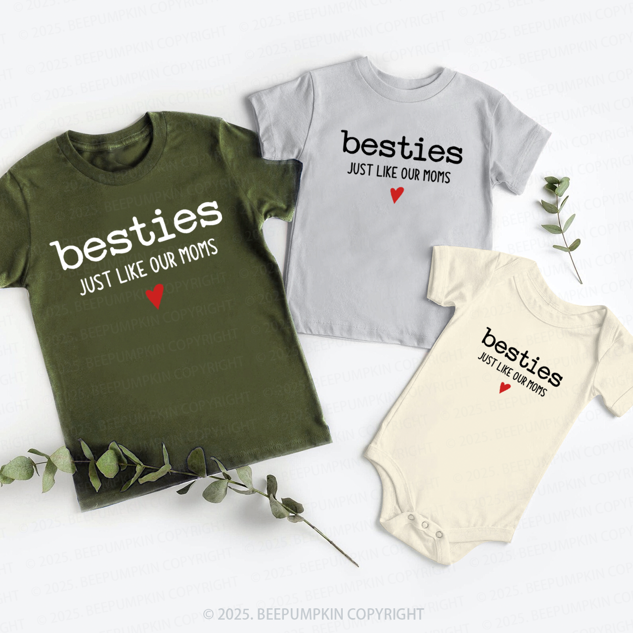 Besties Just Like Our Moms Matching Tees For Siblings