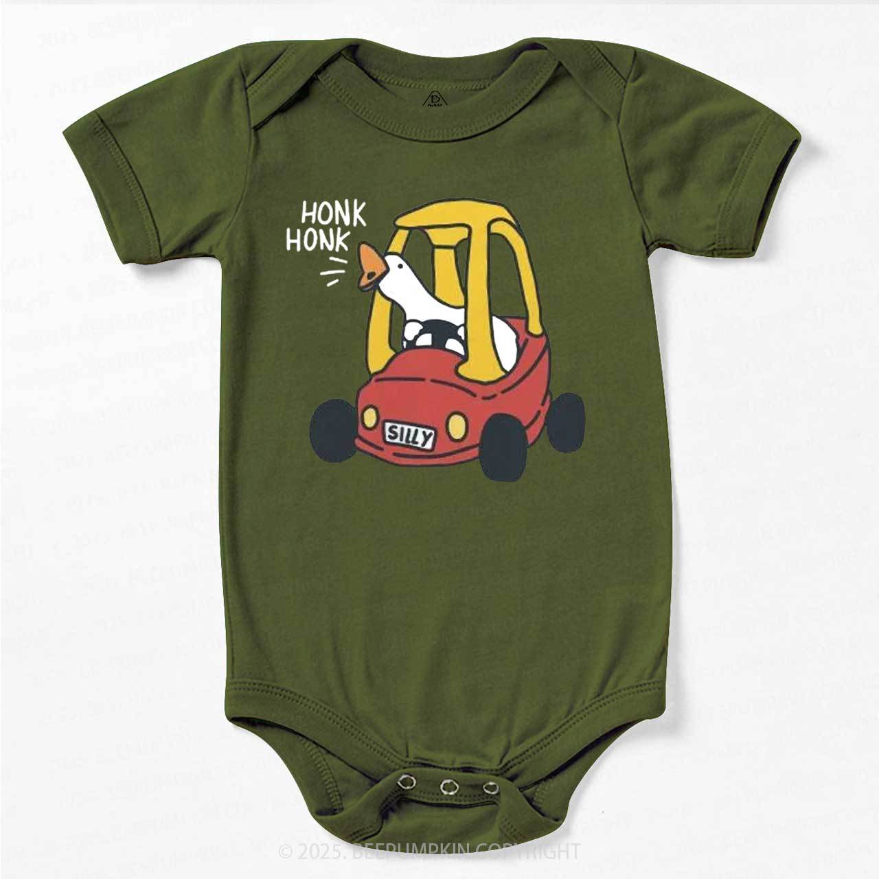 Silly Goose Red Car Bodysuit Beepumpkin
