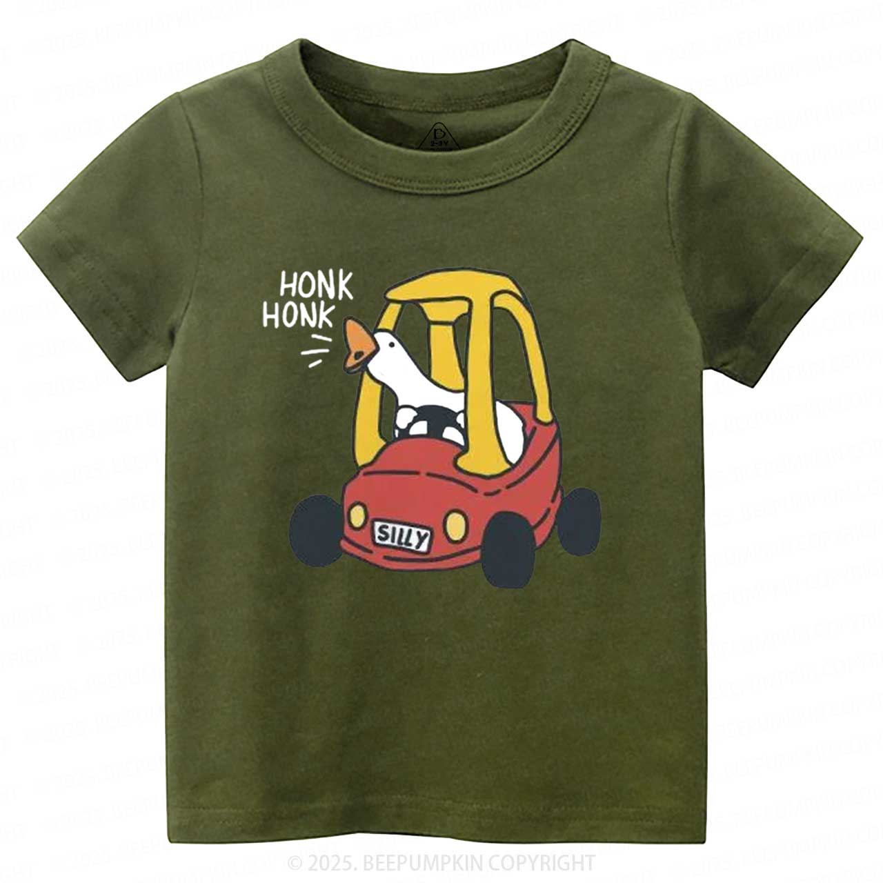 Silly Goose Red Car Toddler&Kid's Tees Beepumpkin
