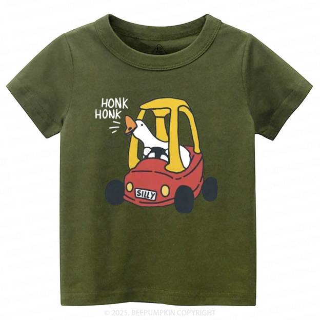 Silly Goose Red Car Toddler&Kid's Tees Beepumpkin