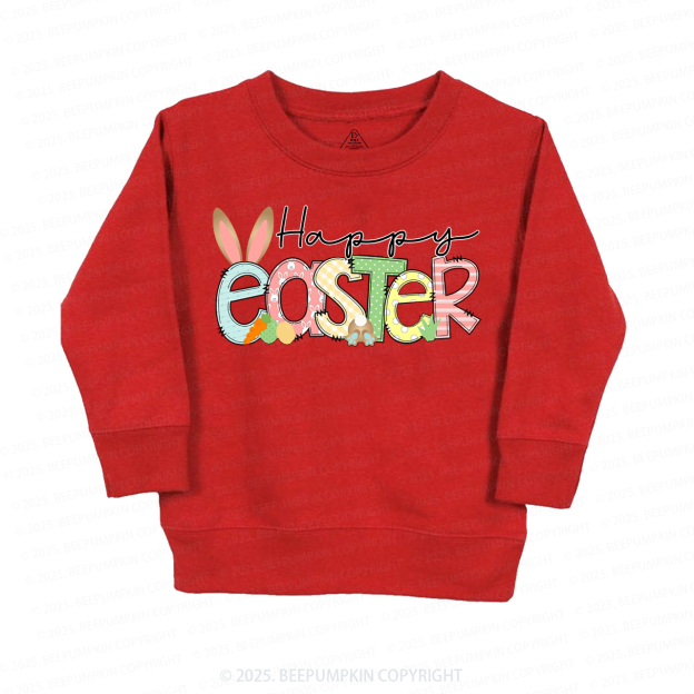 Personalized Name Happy Easter  Kid's Sweatshirt