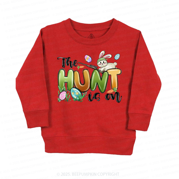 The Hunt Is On Easter Kid's Sweatshirt