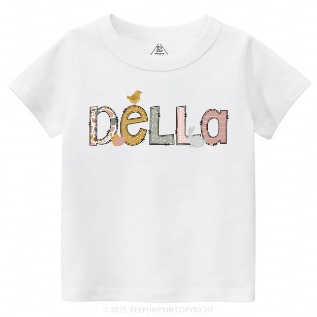 Personalized Name Easter Toddler&Kid's Tees Beepumpkin