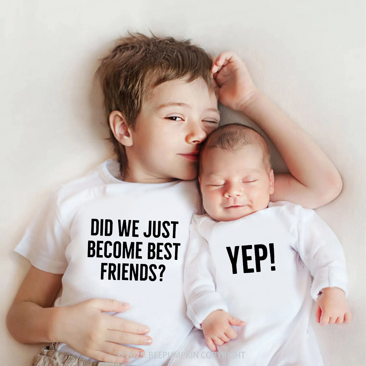 Did We Just Become Best Friends Matching Tees For Siblings