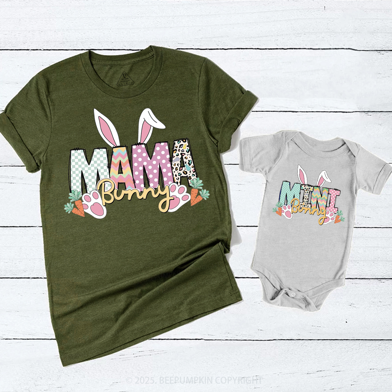 Mama And Mini Bunny Easter Matching Tees