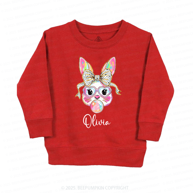 Personalized Easter Bunny Kid's Sweatshirt