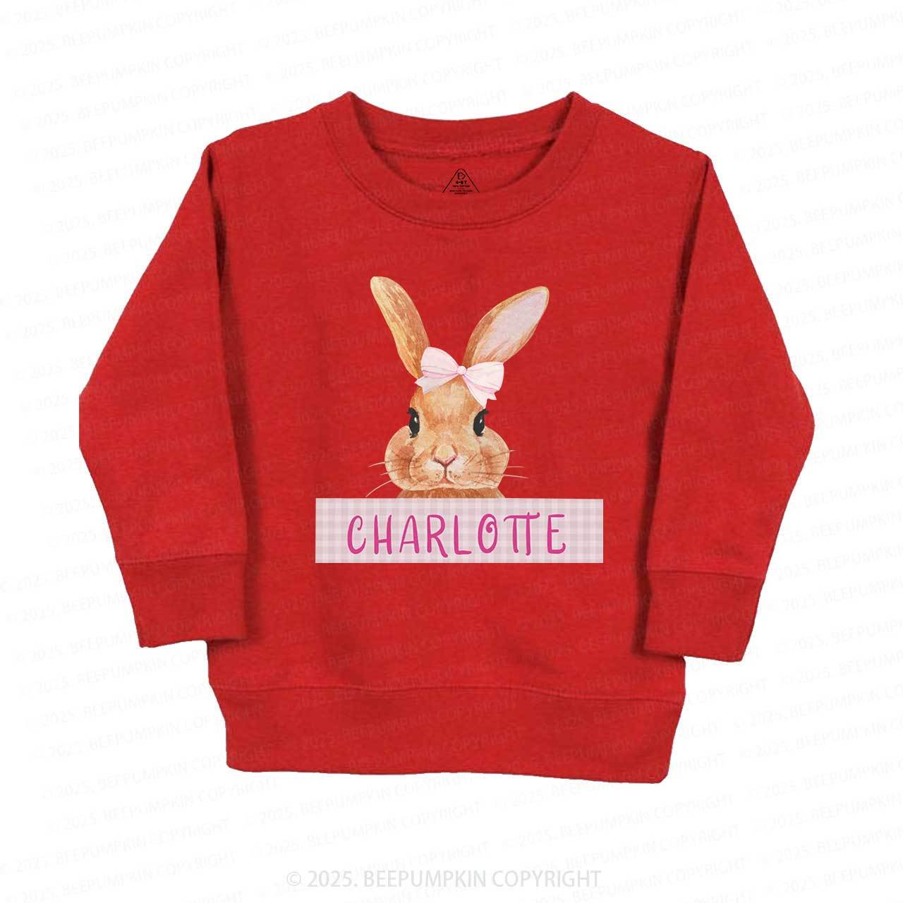 Personalized Girls Easter Bunny Sweatshirt