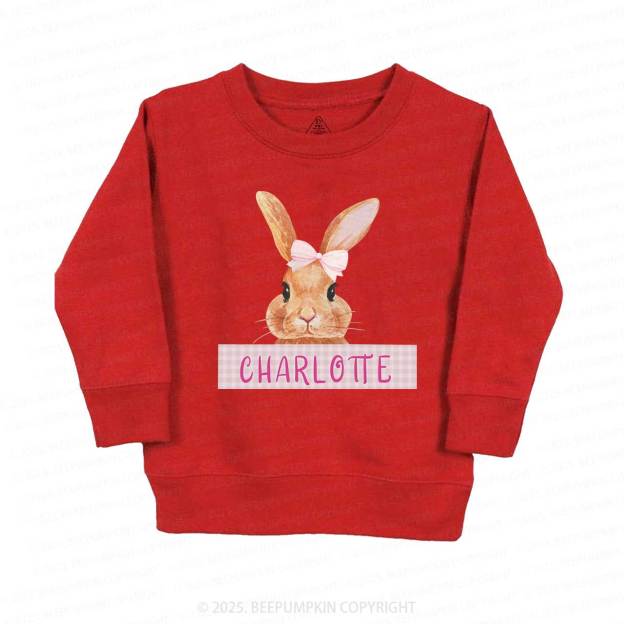 Personalized Girls Easter Bunny Sweatshirt