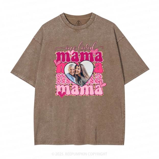 Personalized Photo Mother's Day Washed T-Shirts