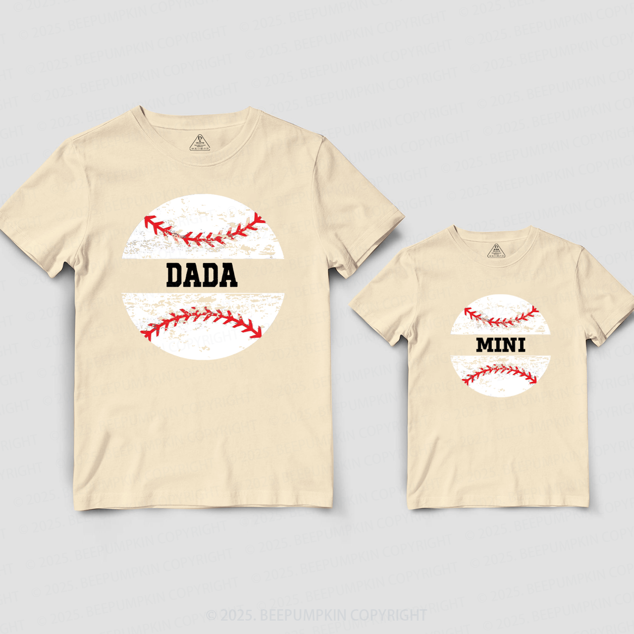 Personalized Baseball Dad&Me Matching Shirts