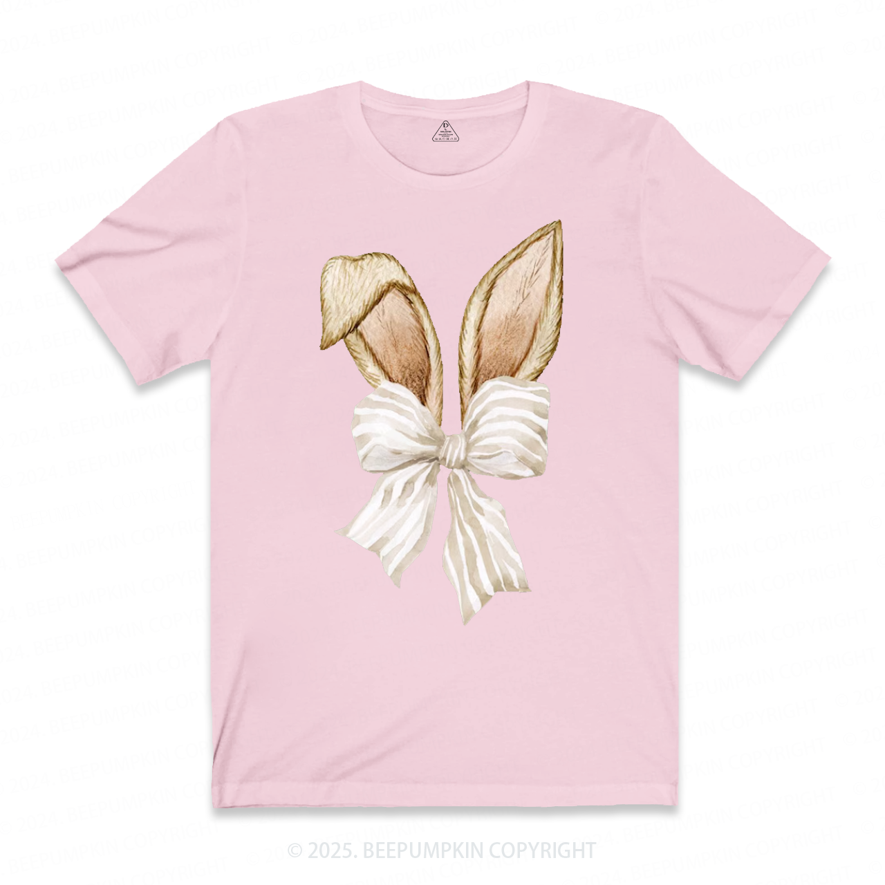 Coquette Bow Bunny Ears Easter  Mama T-Shirts