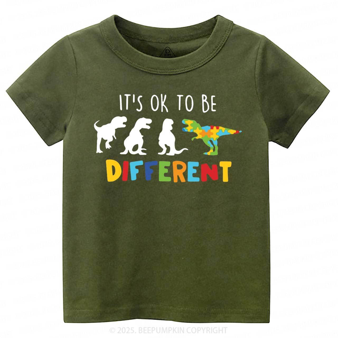 It's Ok To Be Different Toddler&Kid's Tees Beepumpkin
