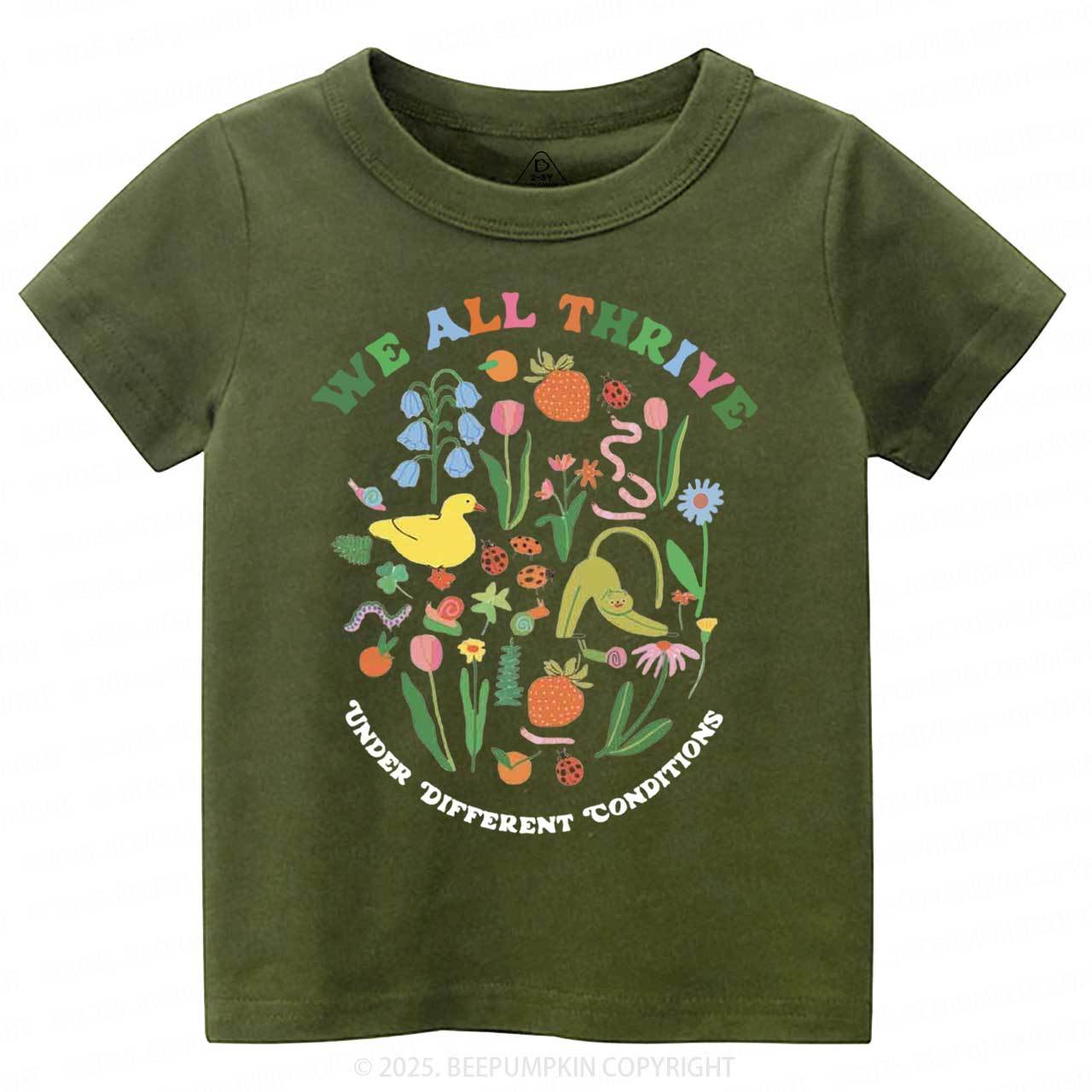 We All Thrive Toddler&Kid's Tees Beepumpkin