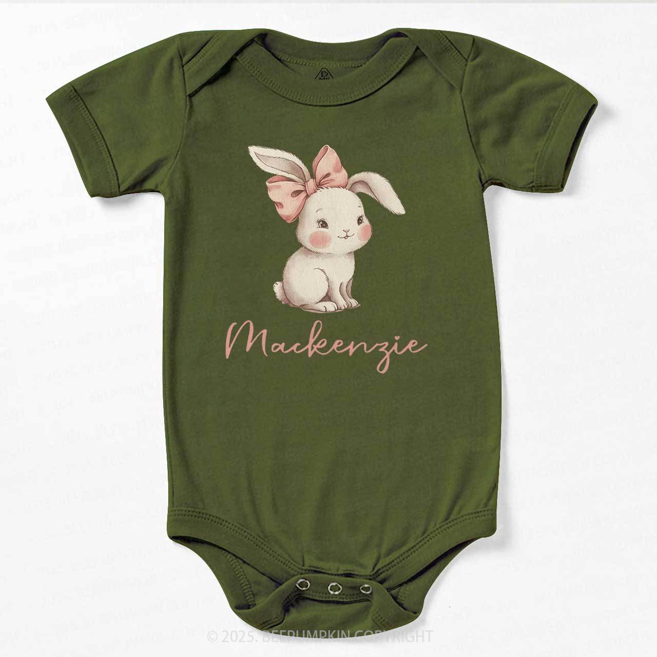 Personalized Name Easter Bunny Bodysuit Beepumpkin