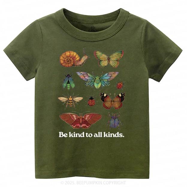 Be Kind To All Kinds Toddler&Kid's Tees Beepumpkin