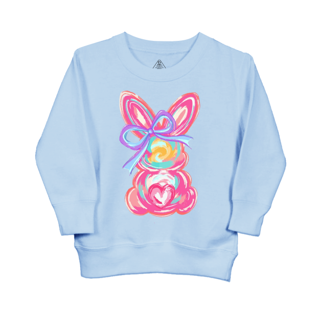 Personalized Girl Name Easter Bunny Kid's Sweatshirt