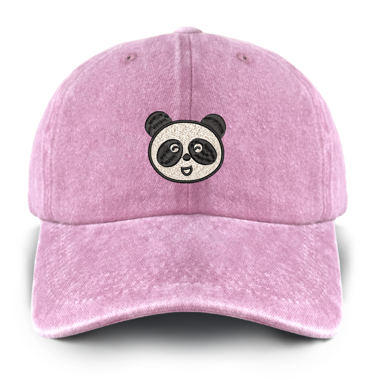 Chinese Panda Washed Baseball Cap For Kids
