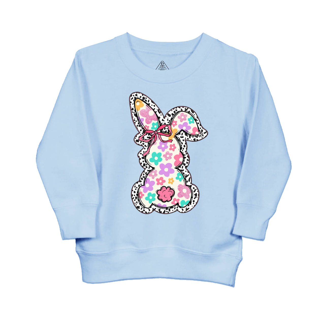 Retro Floral Easter Bunny Kid's Sweatshirt