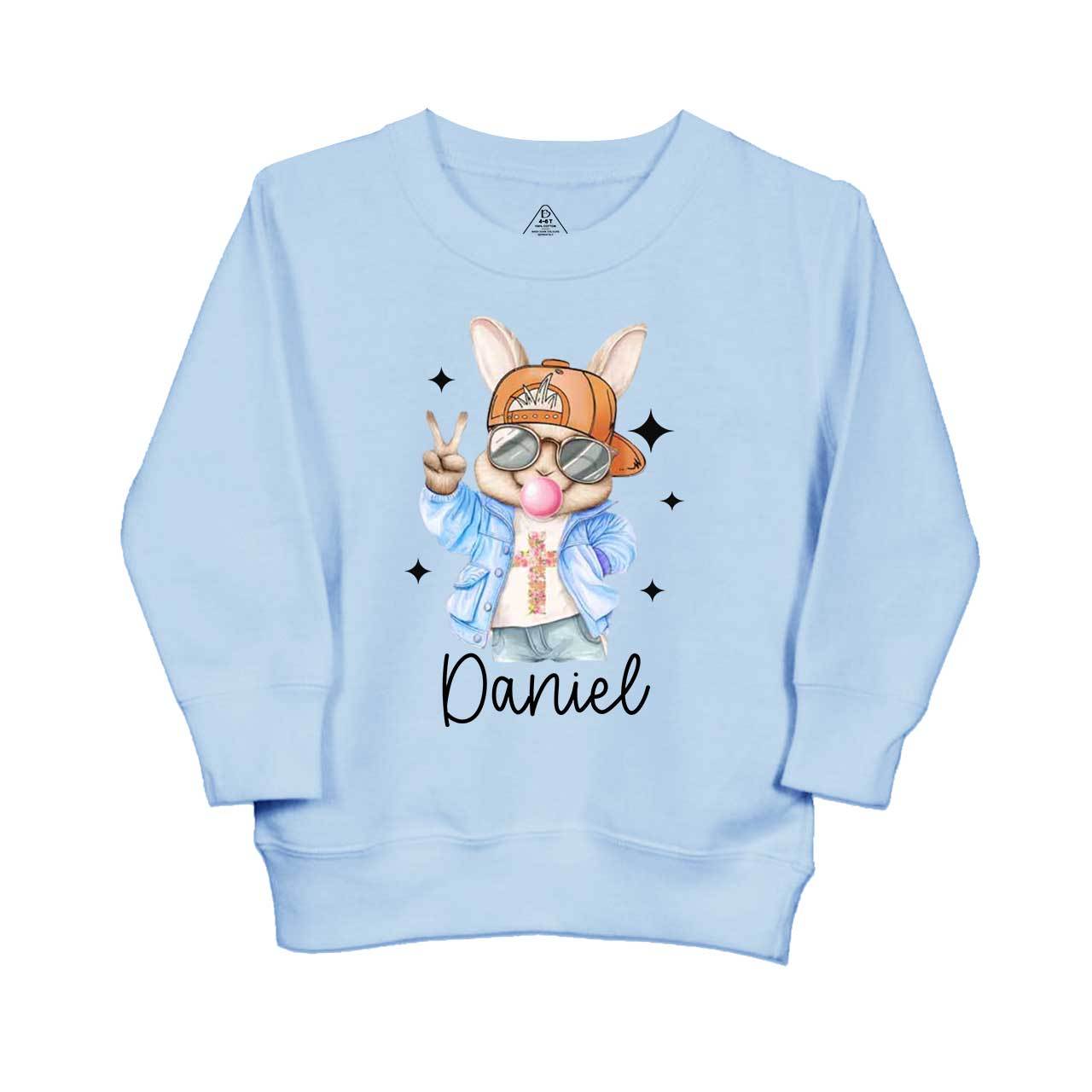 Bubble Gum Bunny Kid's Sweatshirt