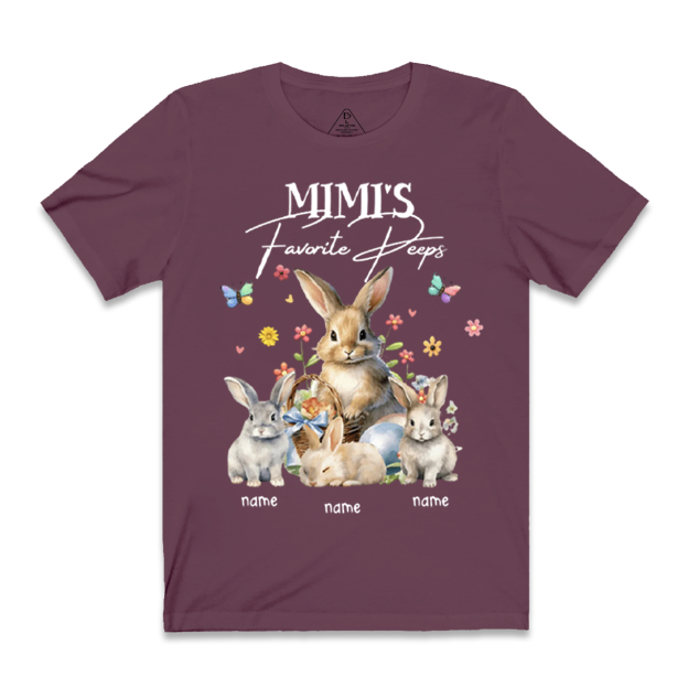 Personalized Favorite Rabbit Easter Day Mama/Grandma Shirt 