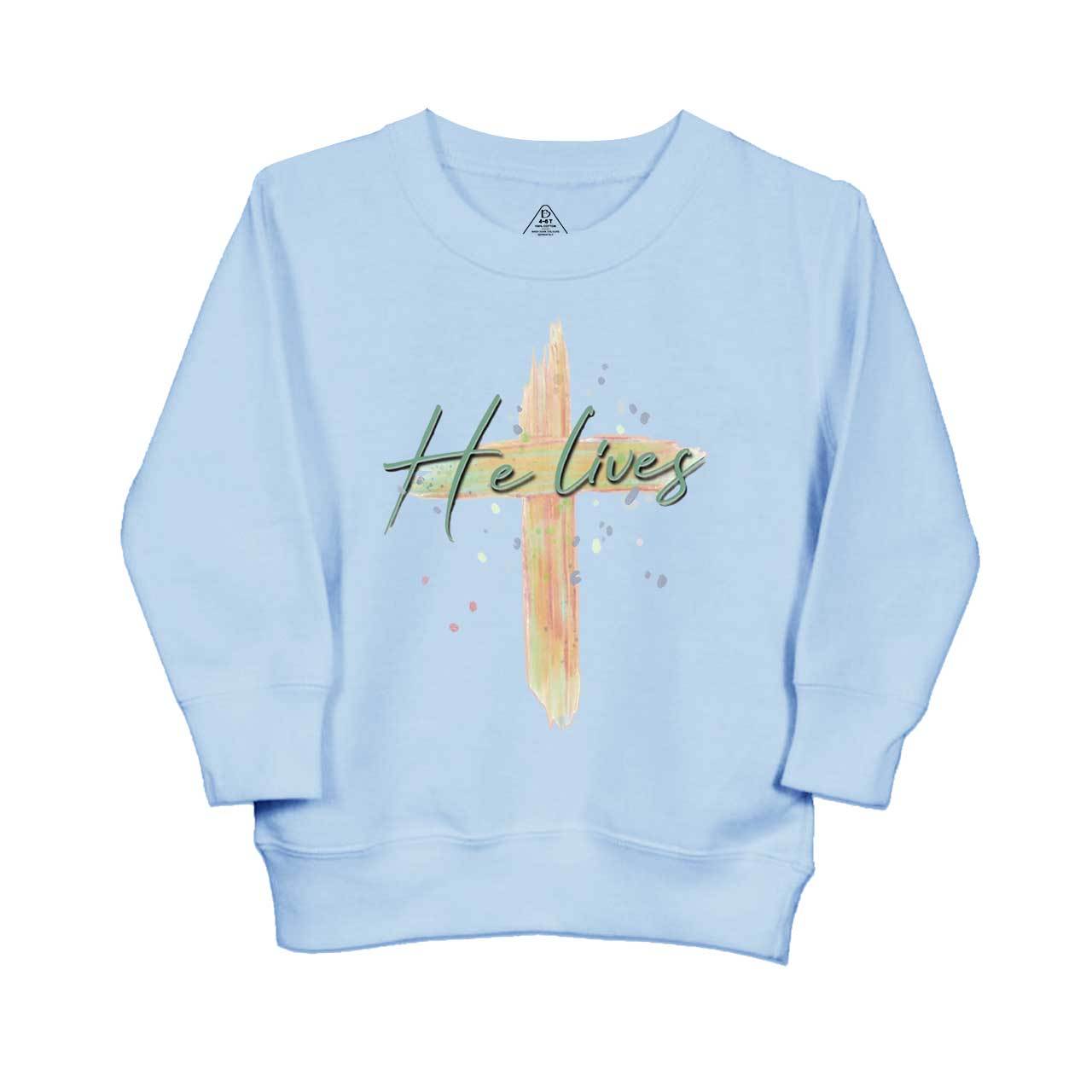 He Lives Natural Kid's Sweatshirt