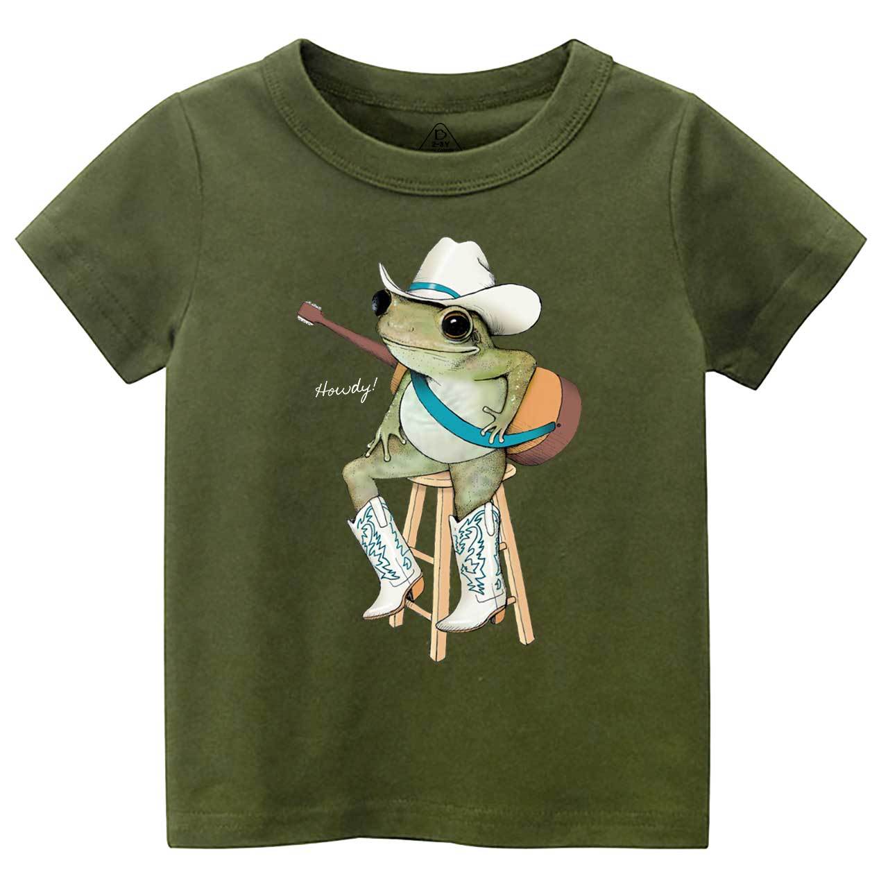 Cowboy Frog Toddler&Kid's Tees Beepumpkin