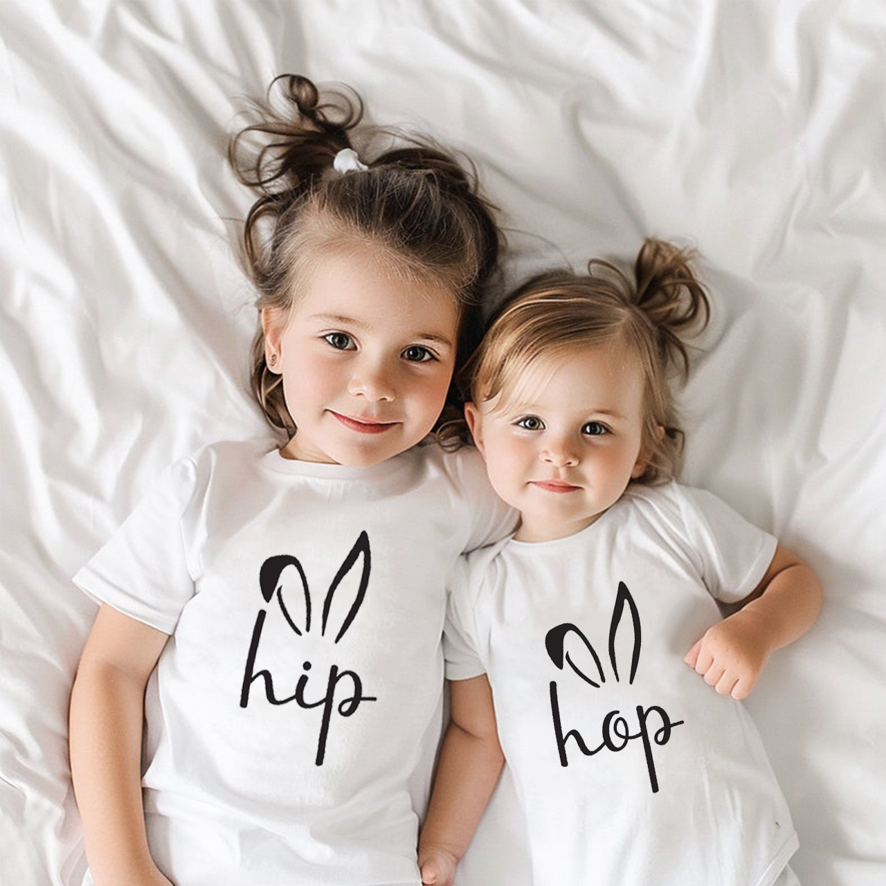 Personalized Easter Hip Hop Matching Tees For Siblings