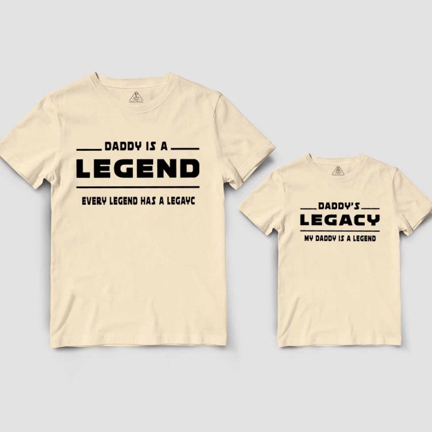Personalized Daddy Is A Legend Dad&Me Matching Shirts 