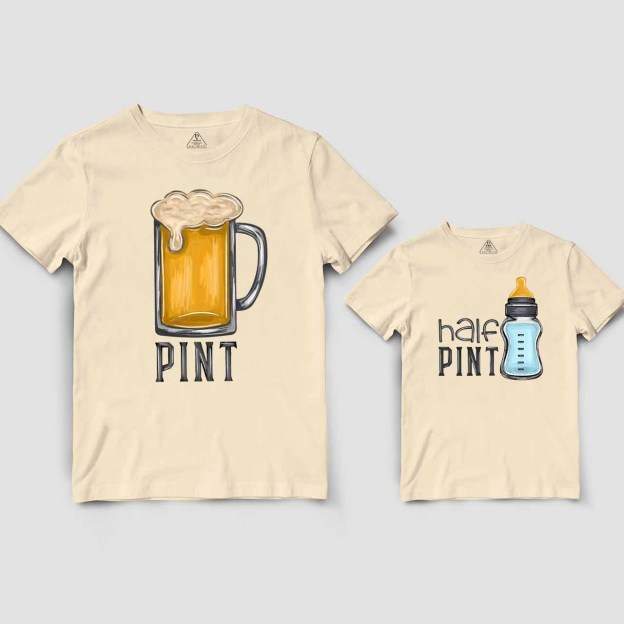 Pint & Half Pint Dad&Me Matching Shirts 
