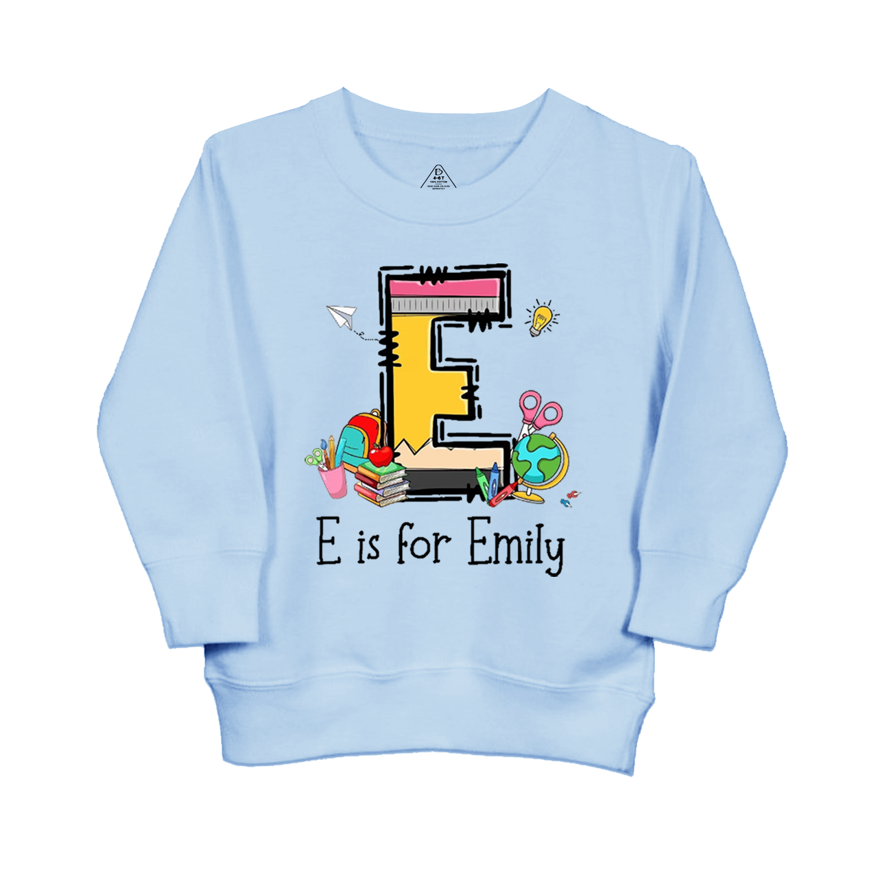 Personalized Name Pencil Kid's Sweatshirt