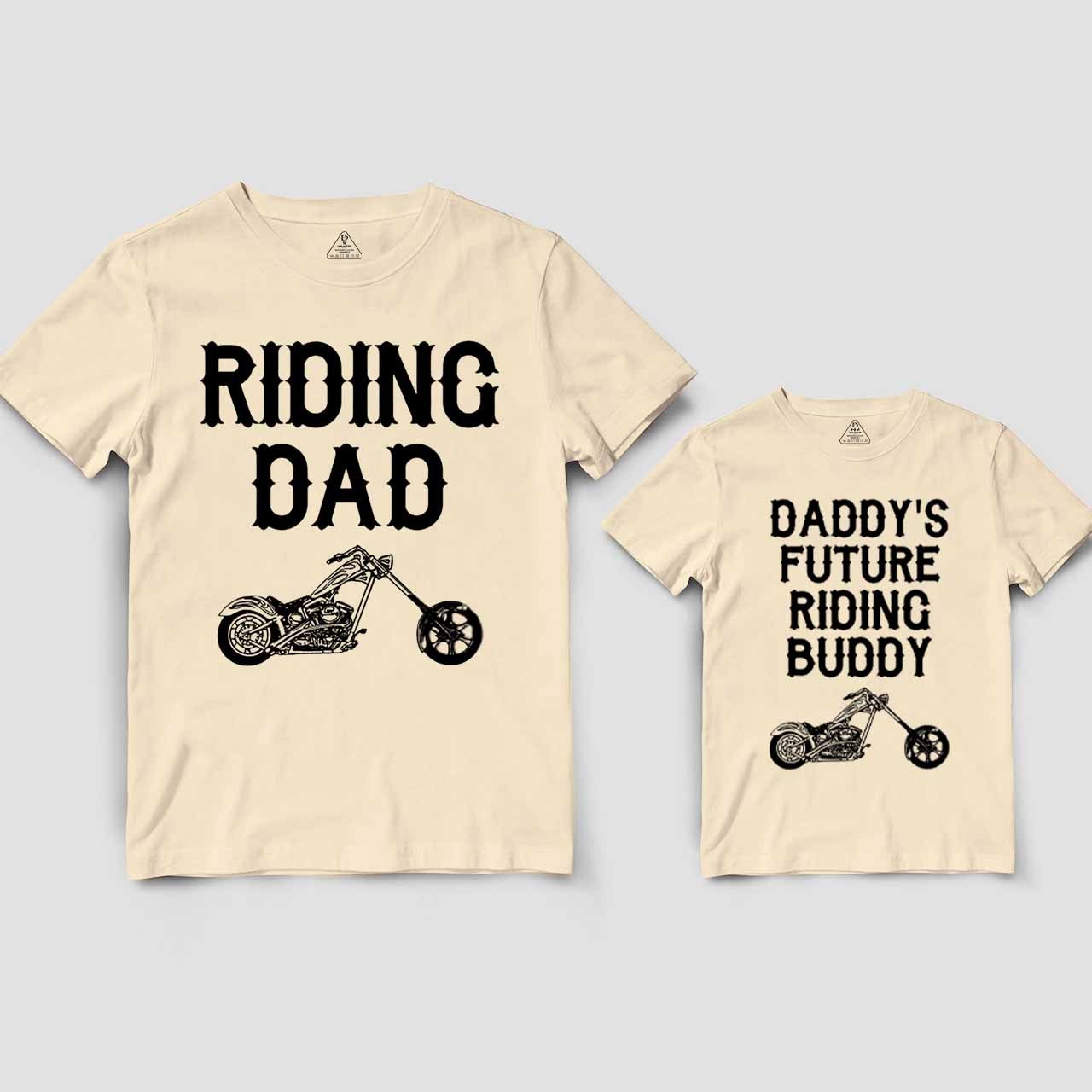 Daddy's Future Riding Buddy Dad&Me Matching Shirts