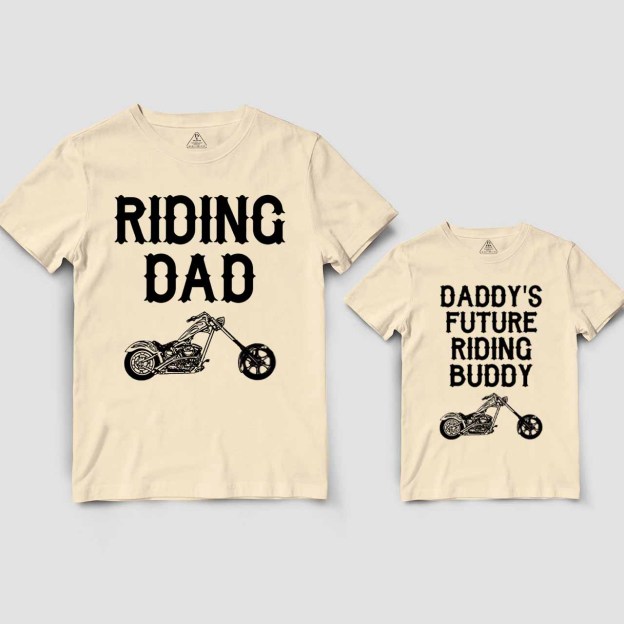 Daddy's Future Riding Buddy Dad&Me Matching Shirts