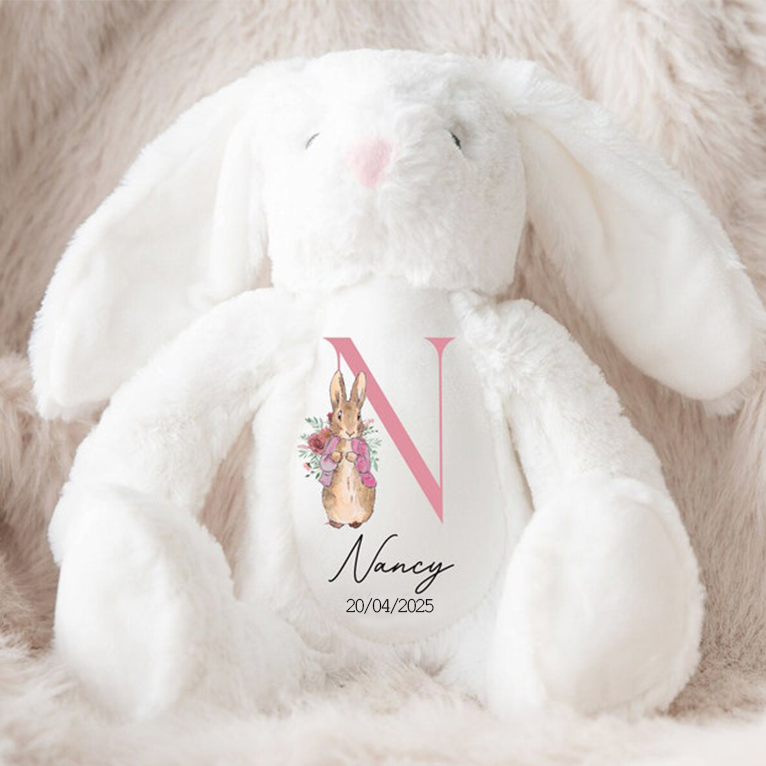 Personalized Name Plush Easter Bunny